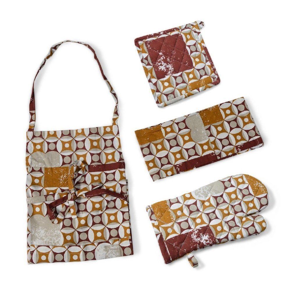 Abstract Printed Apron, Glove, Pot Holder, Towel
